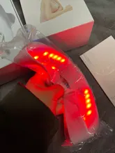 Chin V-línea de elevación máquina de la correa rojo azul terapia de fotones LED adelgazamiento Facial vibración masajeador Dispositivo de Lifting Facial V cuidado de la cara