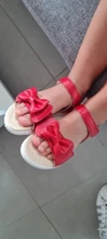 Sandalias de verano con lazo para niños y niñas, zapatos de playa suaves de princesa para fiesta coreana, de 1 a 6 años, novedad