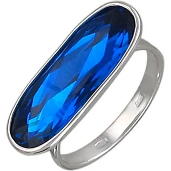 

Sokolov ring with 1 Swarovski crystal in silver