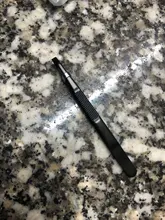 Pinzas para cejas de acero inoxidable, pinzas para la eliminación del vello facial, herramientas de maquillaje, 1 unidad