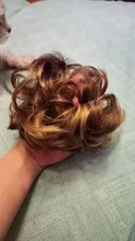 AILIADE-moño de goma elástica para mujer, sombreros de niña, moño desordenado, Donut, gris, marrón, Goma elástica para el pelo, banda de goma, extensiones de cabello