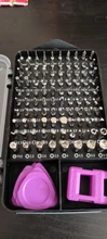 Kit de Herramientas de Reparación de teléfonos móviles con broca de destornillador magnético 112 en 1 de calaidun
