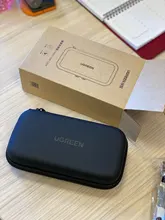 Ugreen-estuche de almacenamiento externo para disco duro, caja de almacenamiento de Cubierta para SSD y HDD, Cable USB, 2,5