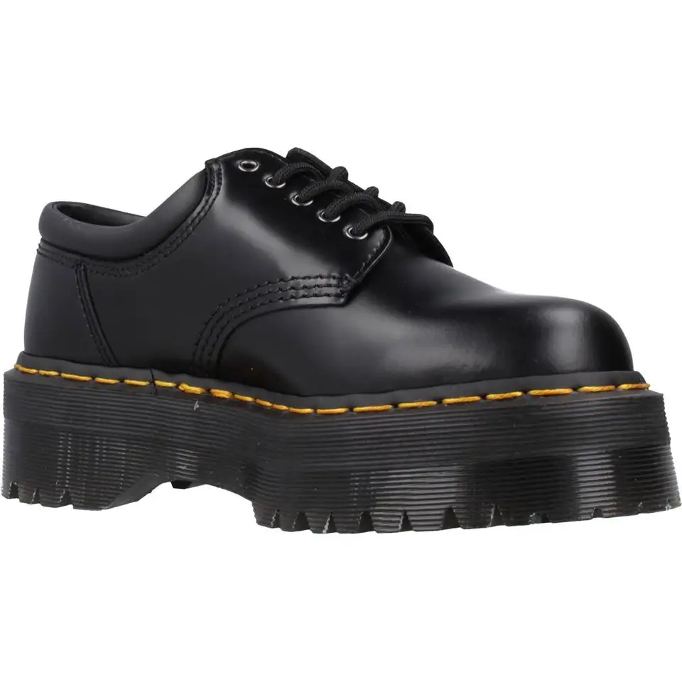 dr martens 8053 quad platform shoes in black