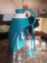 580ml Portable Pet Dog Water Bottle Soft Silicone Leaf Design Travel Dog Bowl For Puppy