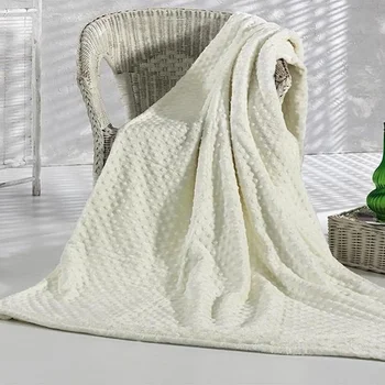 

Merinos Pearl Tomurcuk Battaniye Kemik Çift Kişilik Pudra ve Krem Renkleri