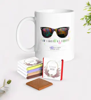 

Personalized School Ünlüyüm White Mug and Chocolate Gift Seti-1