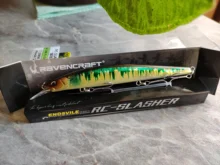 Ravenclraft-señuelo de Pesca wobblers 113SF 12,2g, pececillo flotante lento, Jerkbait, labio poligonal, gancho triple para trucha de lubina