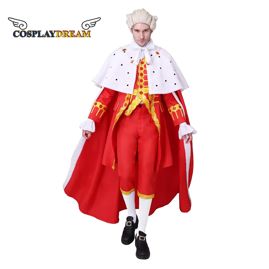 Cosplaydream Musical Hamilton King George Washington Costume Cosplay Regal King Mantello Cape Suit Costume Mantello Medievale Del Re