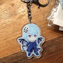 Vograce abalorios holográficos acrílico transparente impreso holograma llavero, haga su propio llavero acrílico con anime