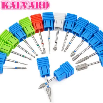

1Pc Tungsten Alloy Milling Burr Nail Art Cutter Polishing Buffer File Electric Machine Drill Bit Nail Art Accessories 17 Styles