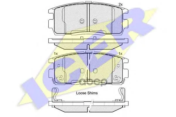 181799_колодки Дисковые Задние!Opel Antara 2.0cdti/2.4i/3.2i 07 Icer 181799 Icer арт. 181799