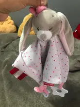 Juguetes de peluche para bebé, oso, conejito, calma la toalla, calma, muñeco para recién nacido, toalla reconfortante suave, juguete para dormir, regalos