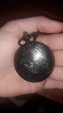 Vintage Pendant Necklace Pocket-Watch Steampunk Numerals Black Roman Best-Gifts Women