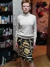 Falda larga con estampado de otoño para mujer, falda larga con estampado de otoño, diseño abstracto, estilo europeo