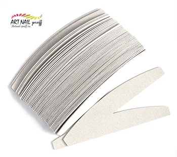 

Replaceable disposable files on foamed silicone art nail Proff for file-base Boomerang/up. 50 pcs/100, 180, 240 and 320 grit