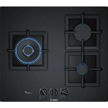 

Bosch PPC6A6B20 plates Black Built-in (placement) gas Hob 3 zone (s)
