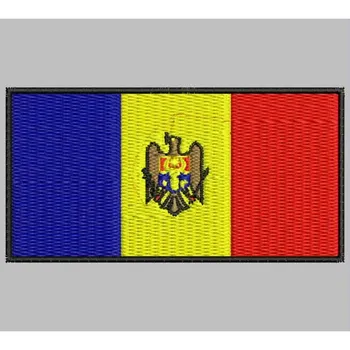 

Bandera MOLDAVIA para mascarilla parche bordado Iron patch toppa ricamata gestickter patch patch brode
