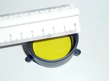 Cubierta del Visor transparente para caza, protector de lente abatible hacia arriba, resorte rápido, tapa de objetivo amarilla, 30mm-69mm
