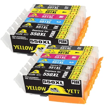 

pgi550 pgi-550 Compatible ink Cartridge CLI551 CLI-551 for Canon MG6350 MX725 IP8750 MG5550 printer PGI 550 CLI 551 with Grey