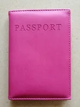 Cartera Unisex de alta calidad para hombre y mujer, soporte para pasaporte de viaje, Funda de cuero PU para monedero, tarjetero de identificación, 1 ud.