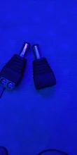 Adaptador de enchufe macho para CCTV, luz LED de un solo color, 12V, 2,1x5,5mm, cc, 10 uds.