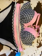 Conjunto de Bikini con Push-Up para mujer, Bañador con estampado Sexy, ropa de baño femenina, traje de baño brasileño, ropa de playa 2021