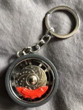 Key-Ring Brake-Discs Audi Auto with Car-Tire-Wheel-Keychain for BMW Fans Hot-Rim