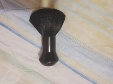 1PC negro cuello cara Duster cepillos para Barba Barbero Limpieza del cabello cepillo de cabello para salón de belleza de peluquería Estilo herramientas de maquillaje