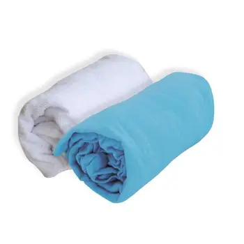 

DOUX NID Lot 1 Alese + 1 fitted sheet-60X120 Cm-Turquoise