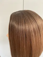 HENRY MARGU-pelucas sintéticas rectas, color negro y marrón, con resalte para mujeres, parte media, longitud del hombro, pelo Bobo resistente al calor