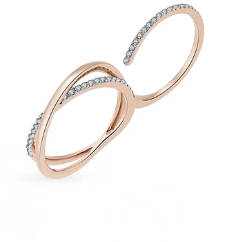 

Gold ring with diamonds sunlight sample 585