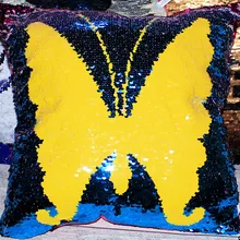 Подушка антистресс с пайетками Бабочка