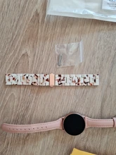 Correa de resina para samsung galaxy watch 3 46mm active 2 40 44mm 20mm 22mm, repuesto de correa para huawei gt2 Watch