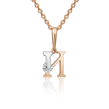 

Pendant made of 585 Gold, Platinum brand, art. 03-3119-и-501-1111-38