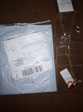 Nuevo amor corazón rojo rosa colgante, collar de mujer Color dorado para señorita gargantilla collar de joyería de moda para el Día de San Valentín regalo