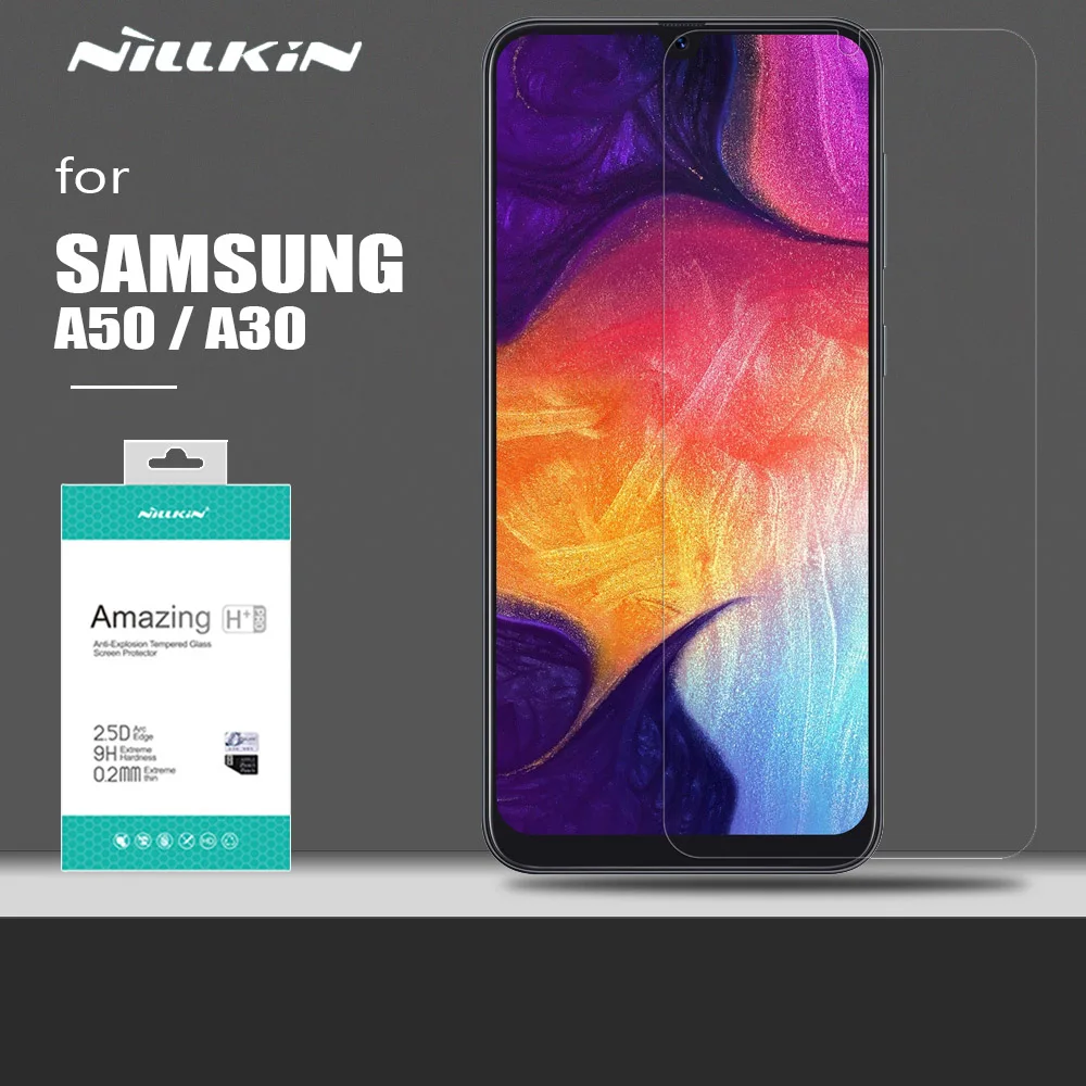 for Samsung Galaxy A50 A30 Glass Nillkin Safety H+ PRO Ultra-Thin Tempered Protective Screen Protector | Мобильные телефоны и
