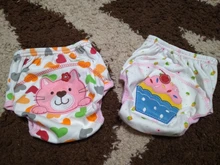 Pañales de bebé reutilizables, 1 Uds bonitos, pañal para bebés de tela lavable, pantalones de entrenamiento de algodón para bebés, bragas que cambian de pañal