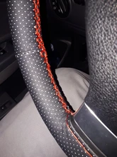 Braid-Cover Needles Auto-Accessories Steering-Wheel Artificial-Leather DIY Car And Thread