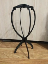 Soporte para pelucas de plástico, accesorio Ajustable y colorido, cabeza de maniquí de 18x36Cm, peluca plegable soporte para pelucas, 1 unidad