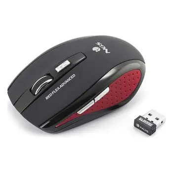 

Optical Wireless Mouse NGS Flea Advanced 800/1600 dpi Black Red