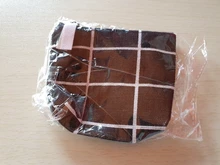 ETya-monedero pequeño de lona para mujer y niño, cartera pequeña de tartán Floral con cremallera, tarjetero