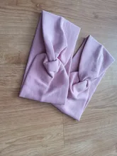 Diadema de algodón para niña pequeña, bandana Vintage con nudo cruzado, bandas elásticas para el pelo, bandana Lisa suave para niña, accesorios para el cabello