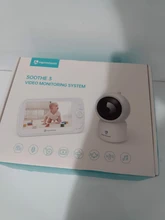 HeimVision-Monitor de bebé HMB33MQ, pantalla LCD de 5 pulgadas, 1080P, visión nocturna, 360 °, PTZ, mando a distancia, Audio de 2 vías, VOX, grabación de cuna, soporte para tarjeta SD