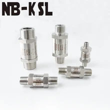 NB-KSL обратный клапан с наружной резьбой CV из нержавеющей стали 316 кислотно-стойкий пневматический гидравлический односторонний обратный клапан
