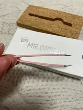 MR.GREEN-Pinzas para cejas, extractor de pelo fino de Belleza del cabello de colores, pinzas para cejas inclinadas de acero inoxidable, herramientas de maquillaje para eliminación