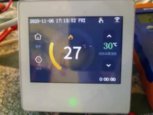 AVATTO-termostato inteligente con WiFi, controlador de temperatura de calefacción con pantalla táctil LED Celsius/fahrenheed, funciona con Alexa y Google Home