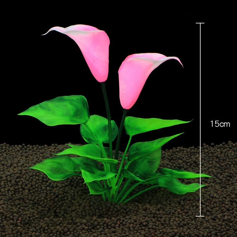Title 8, Artificial Aquarium Decor Plants Underwater Wat...
