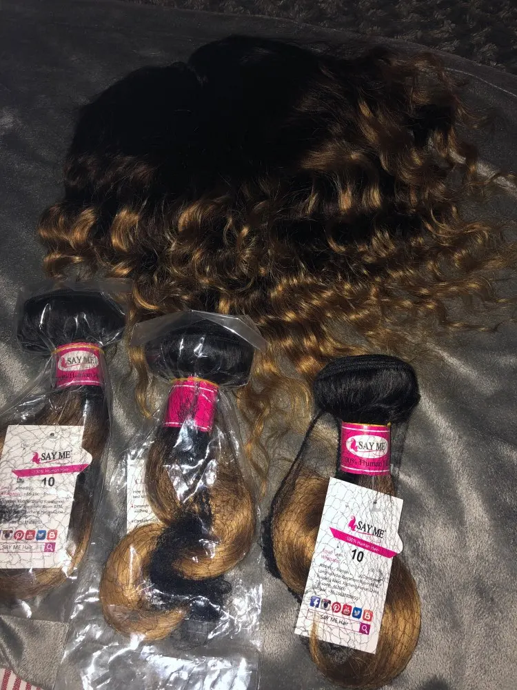 Ombre Body Wave Bundles Brazilian Hair Weft photo review