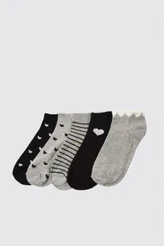 

Trendyol and Black Dsenli 5'li Knitting Socks TWOAW21CO0144